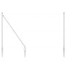 Plotové sloupky s hrotem 52 ks Ø32 mm 170 cm Pozinkovaná ocel 3350214