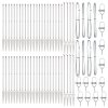Plotové sloupky s hrotem 52 ks Ø32 mm 170 cm Pozinkovaná ocel 3350214