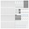 Plotové sloupky s hrotem 52 ks Ø32 mm 170 cm Pozinkovaná ocel 3350214