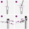 Plotové sloupky s hrotem 52 ks Ø32 mm 170 cm Pozinkovaná ocel 3350214