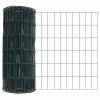 Plot s sloupkem Zelená 0,8 x 10 m Ocel a PVC 3350554