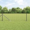 Euro plot s 7 hrotovými sloupky 0.4x10 m pozinkovaná ocel šedá 3350650