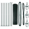 Euro plot s 7 přírubovými sloupky 1x10 m galvanizovaná ocel 3350804