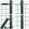 Euro plot s 7 přírubovými sloupky 1x10 m galvanizovaná ocel 3350804