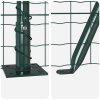 Euro plot s 7 přírubovými sloupky 1x10 m galvanizovaná ocel 3350804