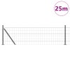 Euro plot s 13 plochými sloupky 0.4x25 m z pozinkované oceli 3350946