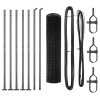 Evropské oplocení s 7 sloupky 1x10 m Pozinkovaná ocel 3350969