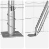 Euro plot s 7 vyčnívajícími sloupky 1.5x10 m Pozinkovaná ocel 3350995