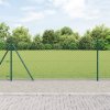 ťahací plot Sada 2 Zelený Práškově lakovaná ocel 1 x 25 m Těžký 3351249