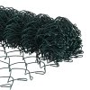 plot z řetězového pletiva s 13 přírubovými sloupky 1,6 x 25 m pozinkovaná ocel 3351253