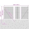 Svařovaný drátěný plot s 13 posty Zelený 1,5 x 25 m Ocel 3351738