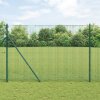 Svařovaný drátěný plot s 13 posty Zelený 1,5 x 25 m Ocel 3351738