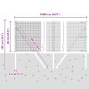 Svařované drátěné oplocení se 13 sloupky Zelené 0.6x100 m Ocel 3351782