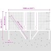 Svářený drátěný plot s 13 sloupky Zelený 0,6x100 m Ocel 3351785