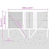 Svařovaný drátěný plot s 13 sloupky Zelený 0.8x100 m Ocel 3351786