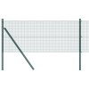 Svařovaný drátěný plot s 13 sloupky Zelený 0.8x100 m Ocel 3351786