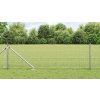 Sada sloupků pro oplocení Sada 2 ks Pozinkovaná ocel 25 x 0,5 m 3351951