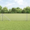 Svařovaný drátěný plot s 13 kotevními šrouby 0.4x100 m Pozinkovaná ocel 3352013
