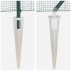 Zelená PVC sada plotových sloupků Sada 2 PVC, kov 25 x 0.5 m 3352069