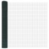 Plotový sloupek set Sada 2 Zelená Kov 25 x 1 m Odolné 3352080