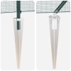 Plotový sloupek set Sada 2 Zelená Kov 25 x 1 m Odolné 3352080