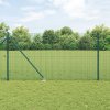 Plotový sloupek set Sada 2 Zelená Kov 25 x 1 m Odolné 3352080