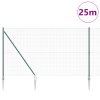 PVC plotový sloupek set Sada 2 Zelená PVC 25 x 1,5 m Odolné 3352095