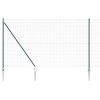 PVC plotový sloupek set Sada 2 Zelená PVC 25 x 1,5 m Odolné 3352095