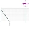 Svářečský drátěný plot s 13 hroty Zelený 1.4x50 m Ocel 3352125