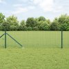Svařovaný drátěný plot s 13 hrotovými kotvami Zelená 0.6x100 m Ocel 3352138