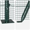 Svařovaná drátěná oplocení s 7 sloupky Zelená 0,4x10 m Ocel 3352385