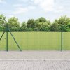Svařované drátěné oplocení s 13 přírubovými sloupky Zelené 0.8x25 m Ocel 3352434
