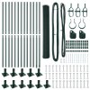 Oplocovací Set Sada 2 Lesní Zelená Kov, Plastový Povrch 25 x 1 m 3353516