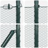 Oplocovací Set Sada 2 Lesní Zelená Kov, Plastový Povrch 25 x 1 m 3353516