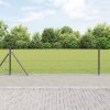 Hexagonální plot Šedý 0.4x25 m Ocel, VidaXL Plotové sloupky s podložkami 13 ks Ø32 mm 50 cm pozinkovaná ocel 3353643