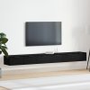 nástěnné skříně 2 ks Černý dub 102x30x20 cm Kompozitní dřevo 3333075