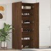 Skříň na boty Hnědý dub 80x35,5x180 cm Zpracované dřevo 3333842