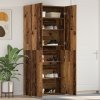 Skříň na boty Staré dřevo 80x35,5x180 cm Dřevěné desky 3333843