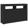 Komoda Černá Dřevěný materiály 116 x 30 x 75 cm Komoda 3333877