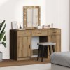 3dílná souprava toaletního stolku s LED Artisan Oak z umělého dřeva 3334262