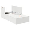 Rám postele s úložným prostorem s úložištěm Bílá 100 x 200 cm 3335349