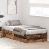Rám postele s úložným prostorem Staré dřevo 100x200 cm 3335355