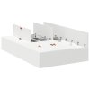 Rám postele s úložným prostorem s úložištěm Bílá 120 x 200 cm 3335365