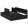Rám postele s úložným prostorem Černý dub 140x190 cm 3335430