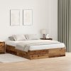 Rám postele s úložným prostorem Staré dřevo 135x190 cm 3335443