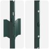 Plotové sloupky 44 ks U-Channel Zelené 160 cm Ocelové 3335921