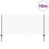 Euro plot s 5 U sloupky Zelený 1x10 m Ocel 3335967