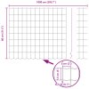 Euro plot s 5 U podpěrami Zelený 0.8x10 m Ocel 3335974