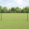 Euro plot s 5 U podpěrami Zelený 0.8x10 m Ocel 3335974