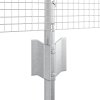 Svařovaný drátěný plot s 44 U sloupky Stříbrný 0.6x100 m Ocel 3336421